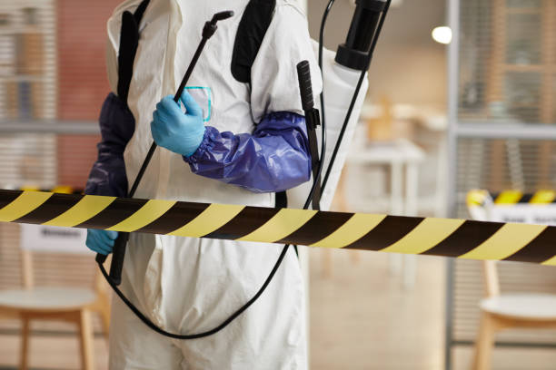 Professional Biohazard Cleanup technician working in Andover, NJ